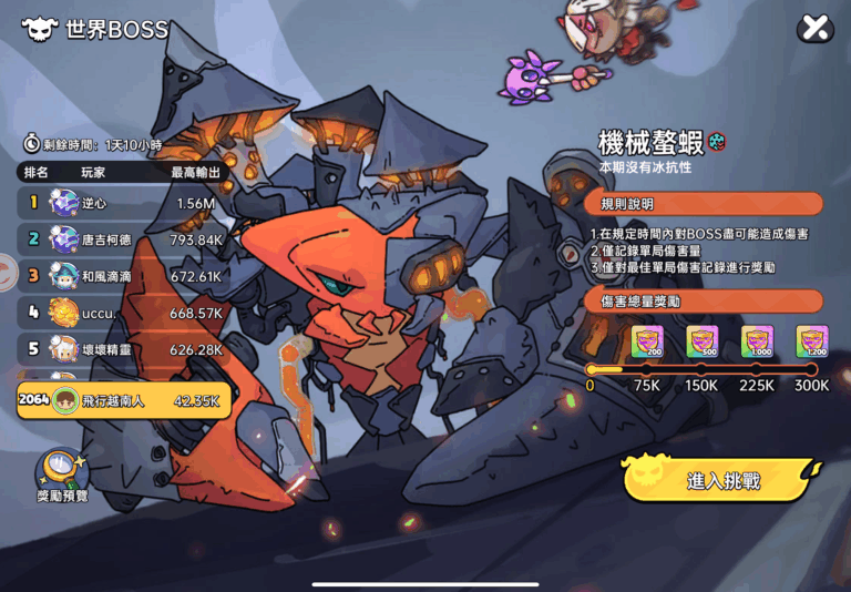 英勇之地 世界 BOSS