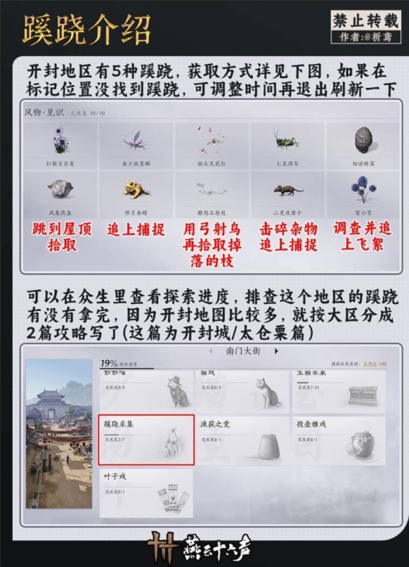 燕雲十六聲 開封城蹊蹺 注意事項